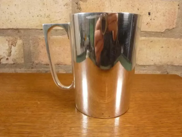 A nice Spurrier and Co  Silver Plated 1 pint Tankard