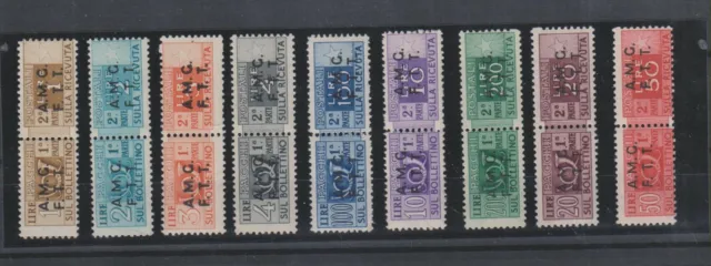 ITALY,TRIESTE A, AMG FTT  nice lot parcel stamps pairs ,MNH