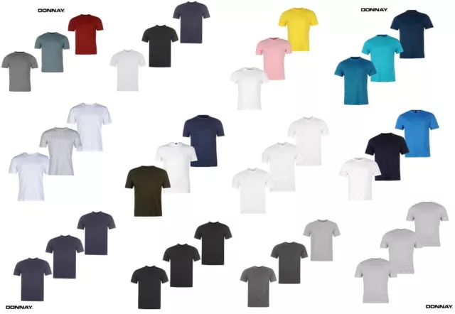Lot de trois tee-shirt  Homme de marque Donnay  coloris au choix du S au 4XL