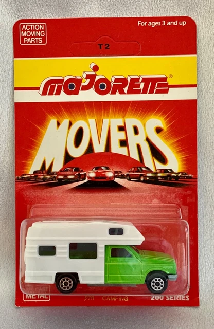 Marjorette Movers Mobile Home Camper # 278 Green and White Scale 1:60