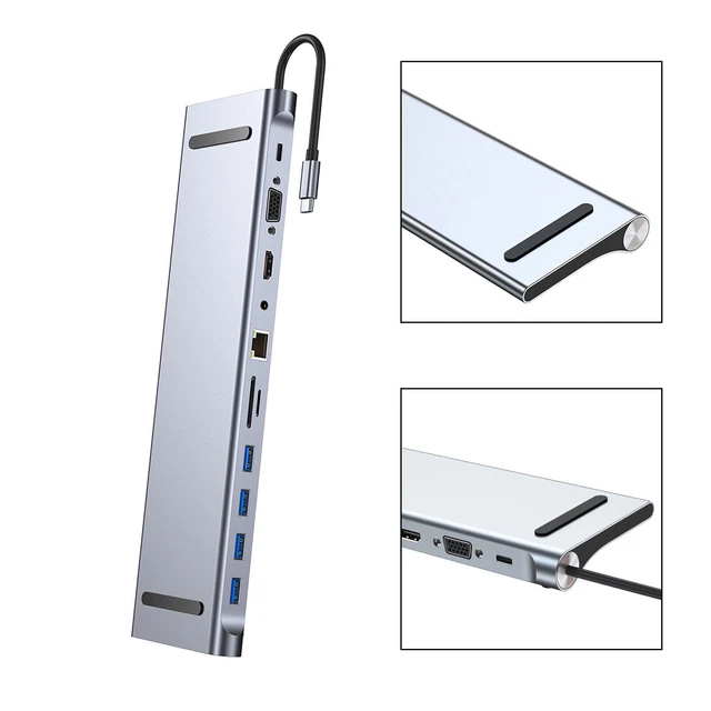 11 in 1 USB C To HD PD 100W Adapter Fit for MacBook iPad Pro 11 12.9 iPad AUS 2