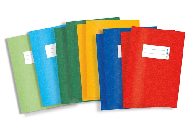Book Inscription Label HERMA EXERCISE BOOK Cover A5, with Inscription Label, Made of wipeable ...