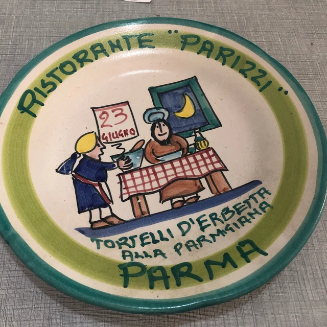 Piatto Ristorante Del Buon Ricordo- Parizzi-Parma- Tortelli D’erbetta Parmigiana