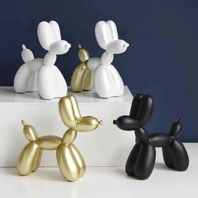 Luxury Resin Balloon Dog Decoration: Creative Animal Home Accent for Living Room