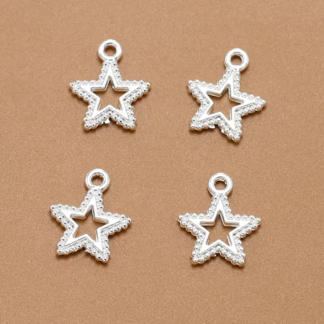 100 PCS Five Pointed Star Pendant Anhänger Für Armband Charme