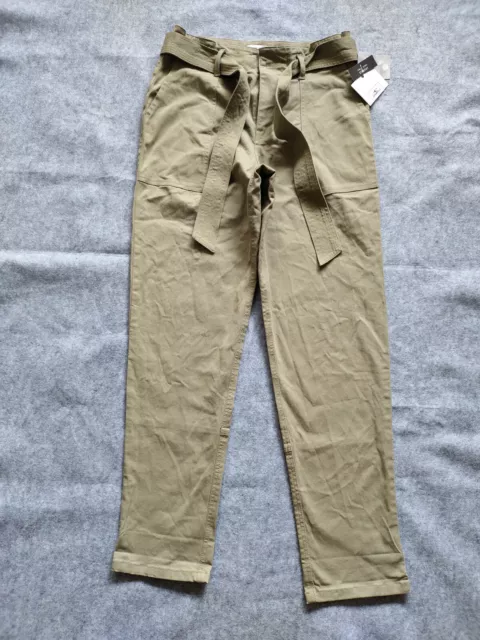 Women's Juniors Oneill Khaki Belted Straight Jeans Size Small