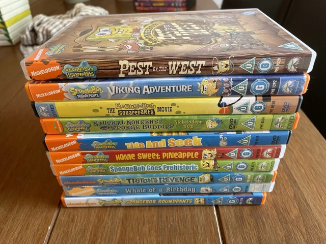 NICKELODEON SPONGEBOB SQUAREPANTS X10 DVDs Bundle Joblot 17 35 nickelodeon-spongebob-squarepants-x10-dvds-bundle-joblot-17-35