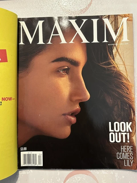 APRIL 2015 MAXIM Issue Lily Aldridge Cover Excellent Condition
