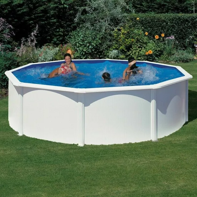 Piscina desmontable Gre Fidji circular de acero chapa blanca ? 240