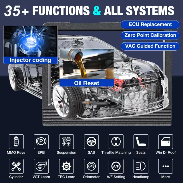 LAUNCH X431 V PROS+ Car OBD2 Scanner Diagnostic Bi-directional Tools ECU Coding 3