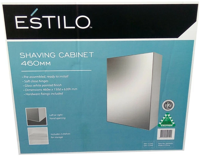 Estilo on sale shaving cabinet
