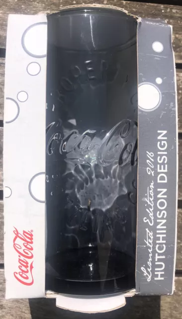 Mc Donalds Coca-Cola Glas  „LIMITED EDITION 2016 Hutchinson Design“ Schwarz OVP