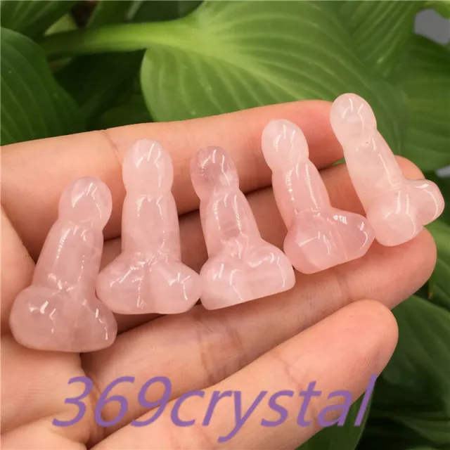 A lot of Natural mini Small Penis Quartz Crystal Massage Wand Healing wholesale
