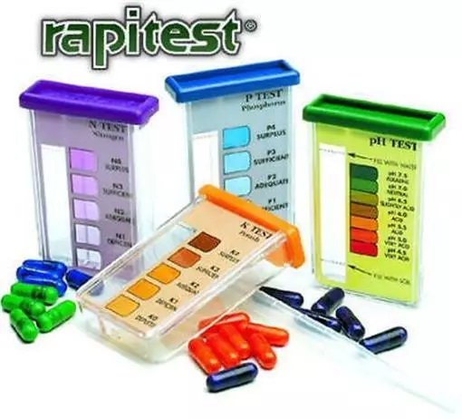 Boden Test Set Tester Ph Test Licht Npk Ebene Rapitest Boden #1601 (40 Test)