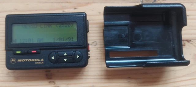 Motorola Advisor  Pager  beeper  Black Vintage works