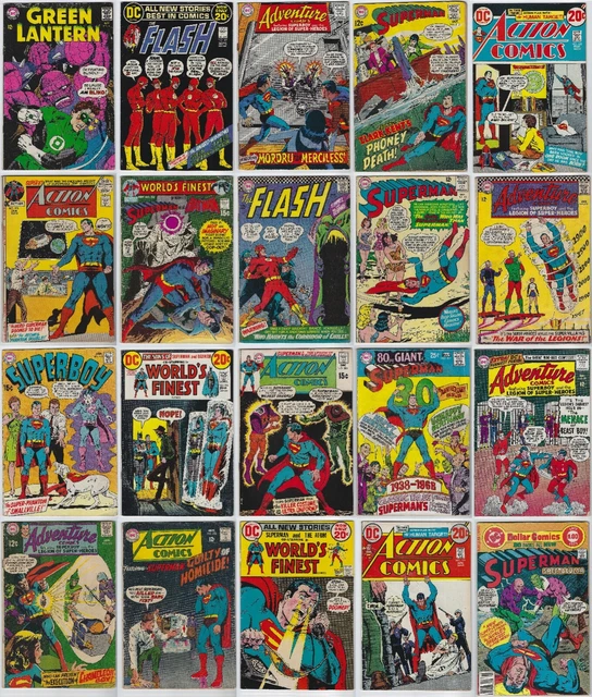 Lot of 20 DC Comic Books (Silver & Bronze) Superman Flash NEAL ADAMS covers