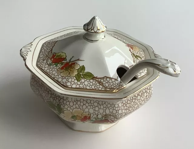 A J Wilkinson Ltd Royal Staffordshire Peat Cottage Lidded Tureen + Ladle - VGC