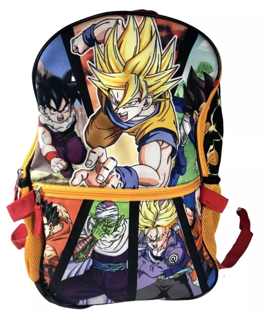 Dragon Ball Z Bioworld  Colorful 17" Anime Backpack