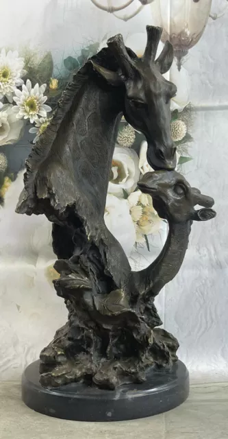 Abstractas Modern Art Bronce Animal Jirafa Estatua Escultura Estatuilla De Deal