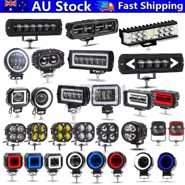 LED Work Light Bar Spot Flood Driving Fog Lamp Offroad Truck SUV ATV UTE 12V 24V