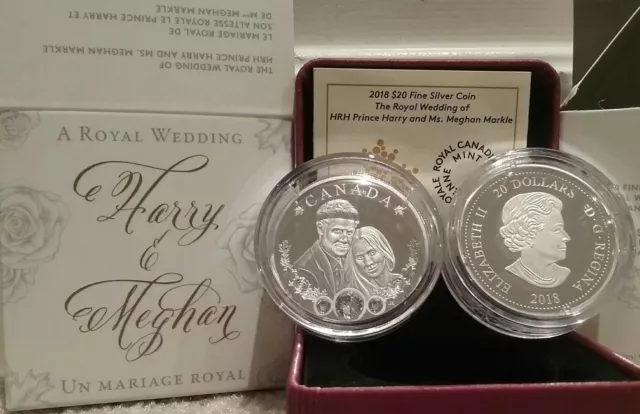 2018 mariage royal prince Harry et Meghan Markle pièce de 20 $ fête du Canada amour