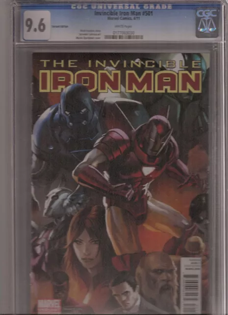 Invincible Iron Man #501 Cgc 9.6 Djurdjevic Variant