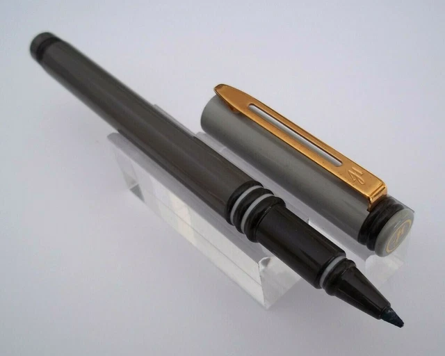 Stylo Bille Waterman Vintage Acier Brossé Et Gris - Années 80/90, état Proche Du Neuf