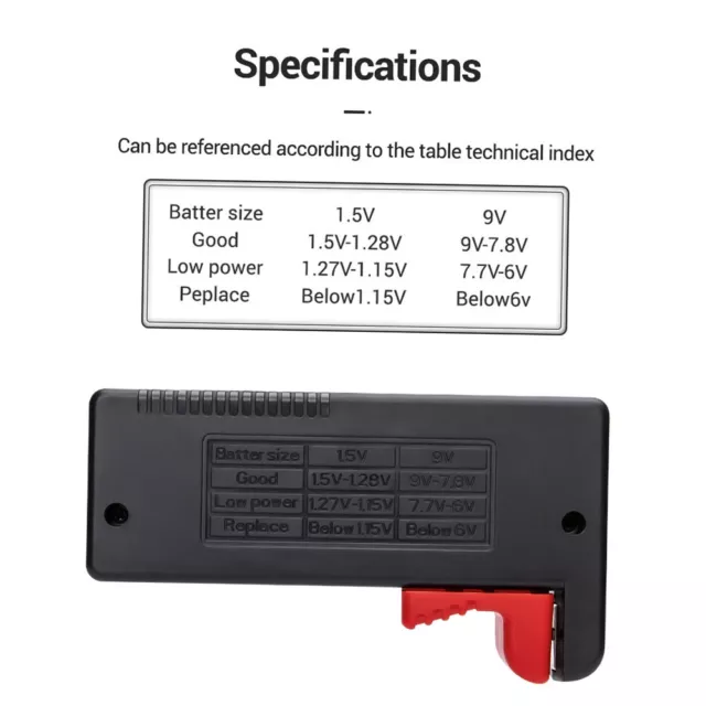 Testeur de batterie ANENG -168 PRO Testeur de type d'affichage numérique L4O4 2