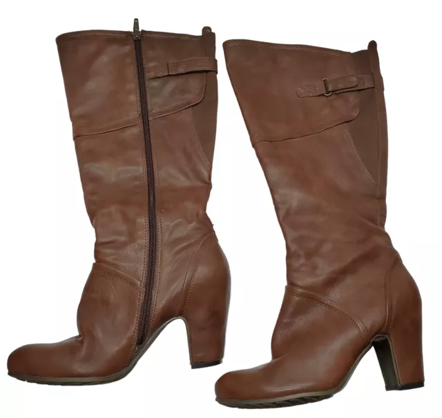 Baretraps Boots Women’s Brown Tall Knee High Brown Side Zip, Size 7.5M