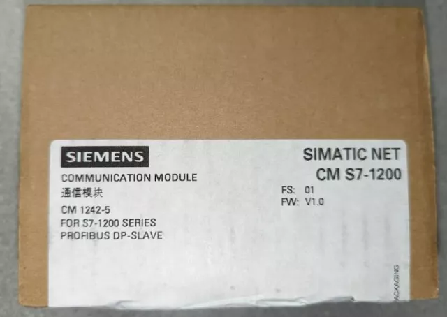 Siemens S7-1200 PROFIBUS DPV1 SLAVE CM 1242-5 6GK7-242-5DX30-0XE0