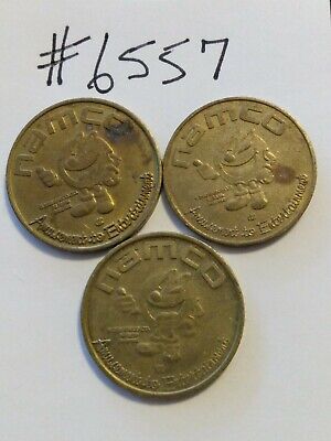 (3) Namco Video Game Tokens inv#6557