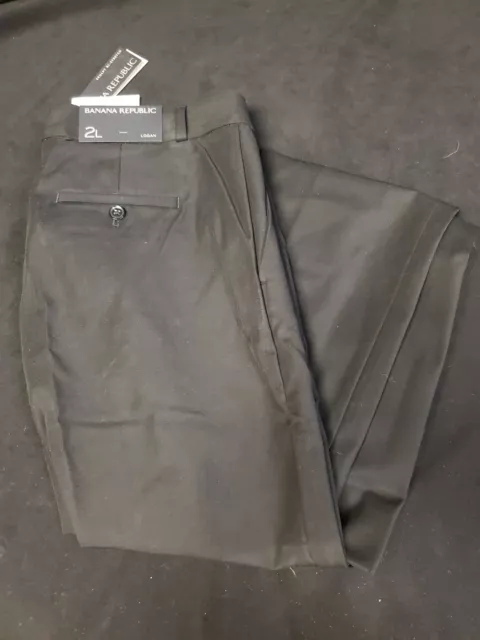 NWT Banana Republic $98 Logan Trouser-Fit Washable Bi-Stretch Pant Size 2L