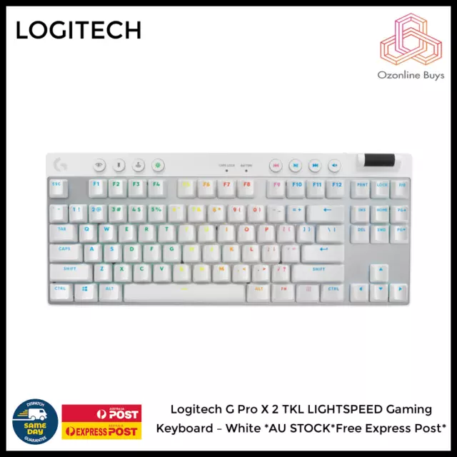 Logitech G Pro X 2 TKL LIGHTSPEED Gaming Keyboard – White *AU STOCK*Free Express