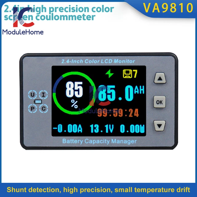 2.4 INCH BLUETOOTH Voltage Current Capacity Meter Battery Coulometer DC