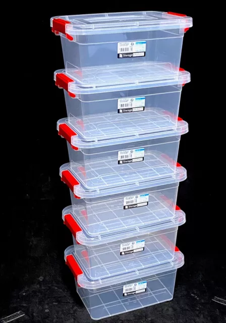 Aufbewahrungsbox mit Deckel 6er Set 3,25 Liter Kunststoffbox Plastikbox Box