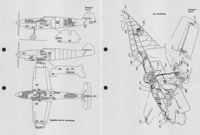 MESSERSCHMITT ME-109 E Maintenance & Flight Manuals WW2 period archive ...