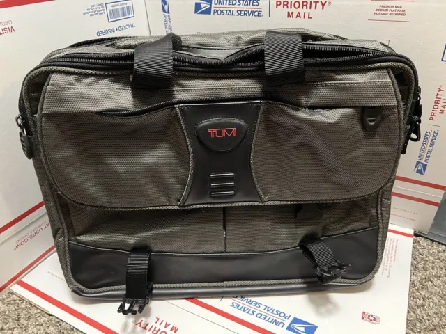 TUMI  Black Ballistic Nylon Laptop Briefcase/Computer Bag Made In USA