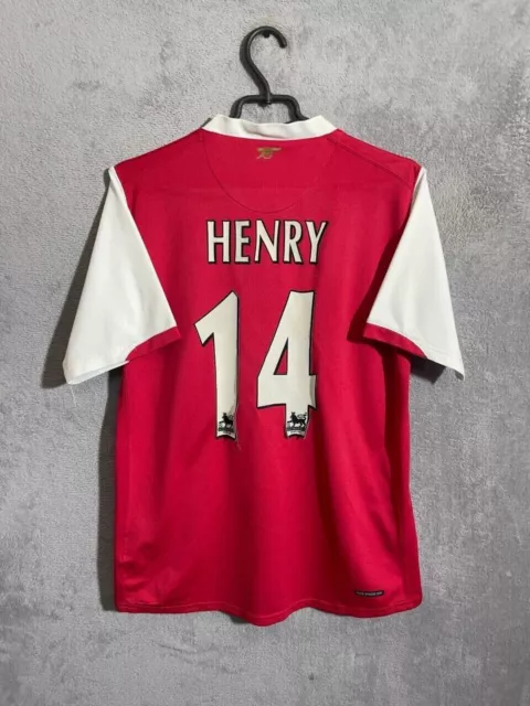 Maglia calcio Henry #14 Arsenal Home 2006 - 2008 maglia Nike taglia S