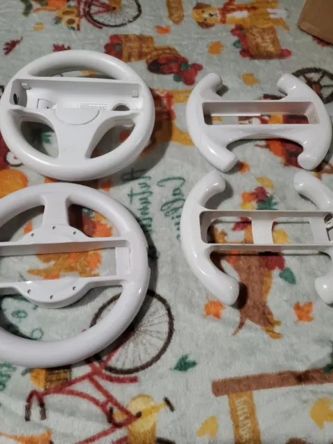 Lot Of 4 1 (Nintendo Wii Wheel) 3 Generic  Wii Wheel Remote Controllers