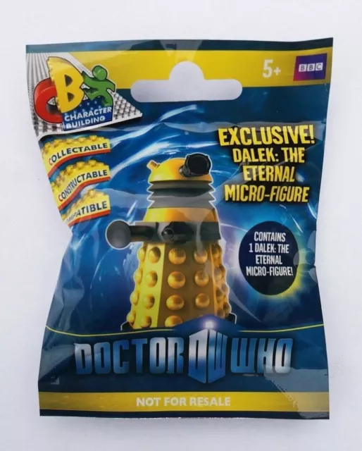 DR DOCTOR WHO YELLOW DALEK THE ETERNAL MICRO FIGURE By CHARACTER BUILDING NEW