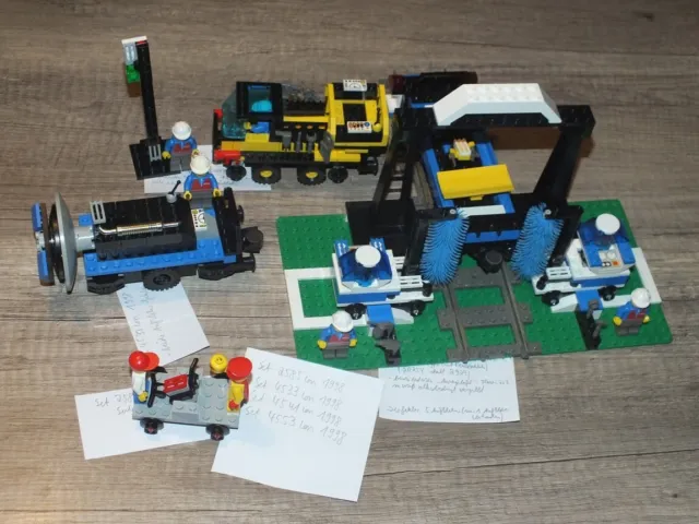 Lego Sets 4 Stück 2585, 4533, 4541, 4553 City Stadt Train Zug Eisenbahn von 1998