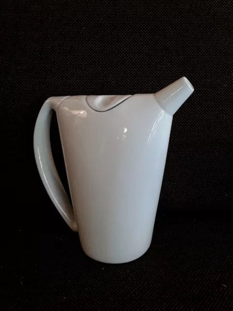 Kaffeekanne Mokkakanne Porzellan weiß glasiert Figgjo Norway Design vintage