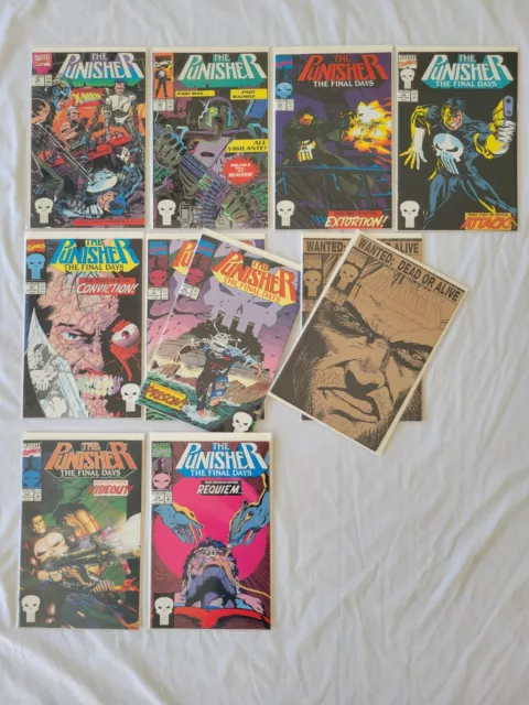 MARVEL COMICS LOT: PUNISHER (Volume 1)  #33-34, 53-59 (1990) - BARON