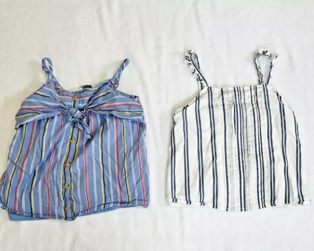 Abercrombie Kids Girls Size 11/12 Tank Tops Dressy Bundle Lot of 2 Summer