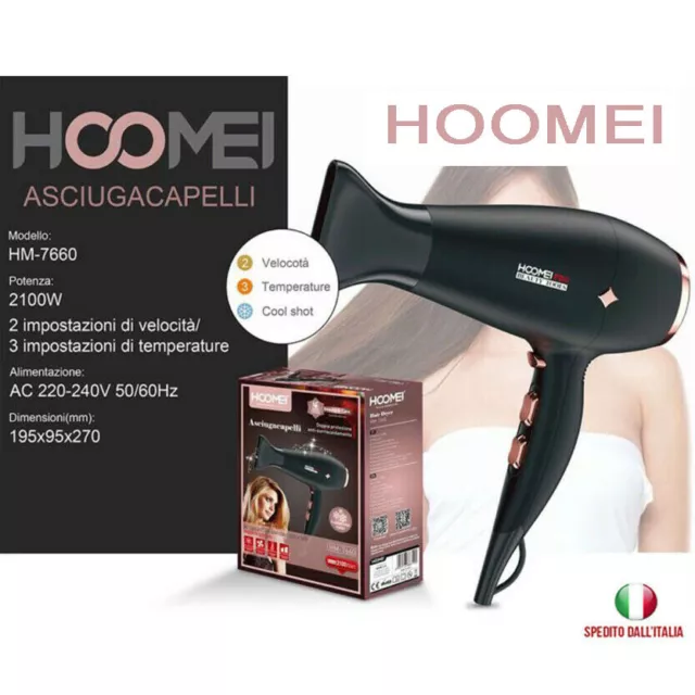 ASCIUGACAPELLI PROFESSIONALE PHON Capelli 2100W 2 Velocita Hair Dryer  Beauty EUR 27,90 - PicClick IT
