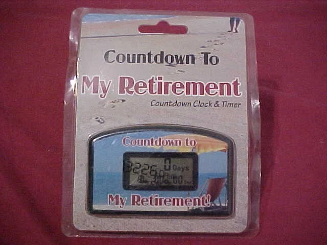 New Countdown To My Retirement Digital Clock & Timer Big Mouth Inc