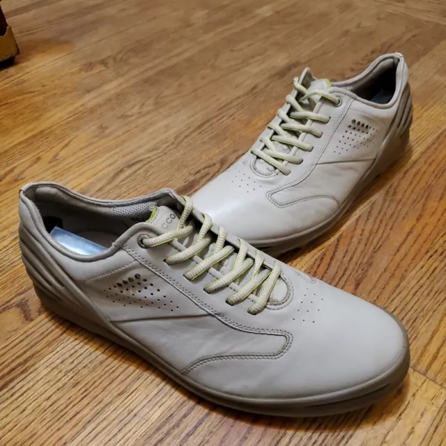 ECCO Hydromax Laced Golf Shoes Sz 13-13.5 Men Gray Leather