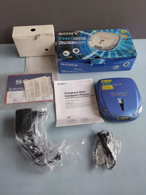 Sony D-E441 CD Compact Player Discman ESP2 OVP Vintage CD Walkman  NEU**wertig