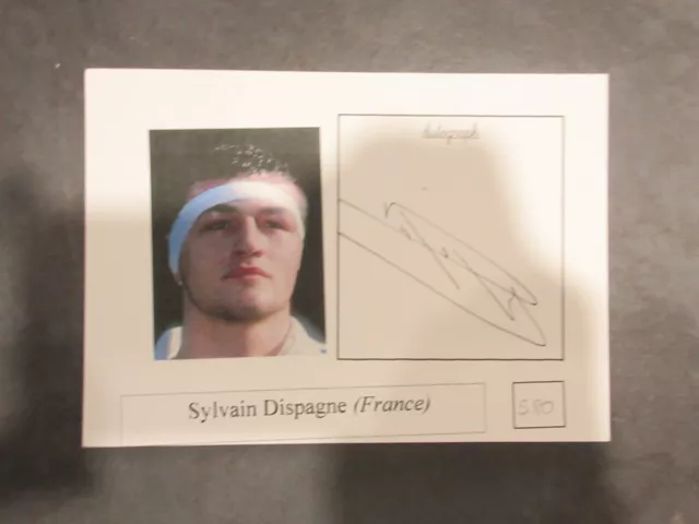 Autographe Sylvain Dispagne sur carte Rugby 4