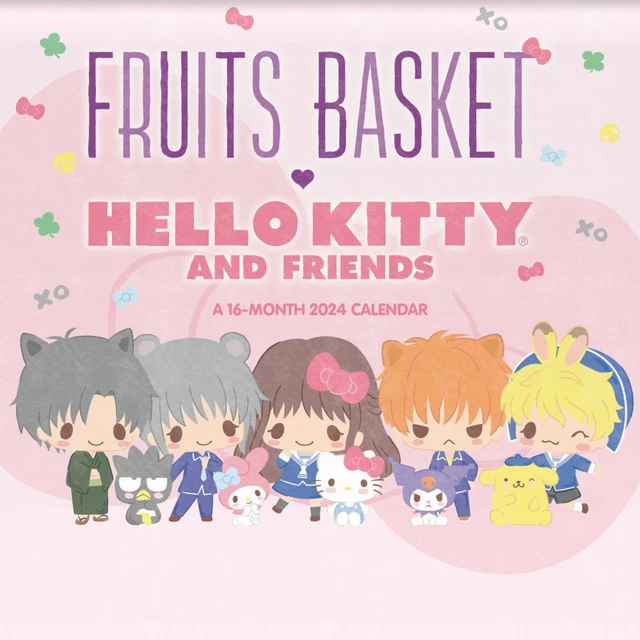 TRENDS INTERNATIONAL, Hello Kitty Fruits Basket 2024 Wall Calendar EUR